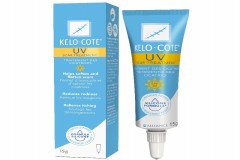 Kelo-cote SOLAIRE SPF30 plaster silikonowy w żelu do leczenia blizn na twarzy z filtrami UVA/UVB.